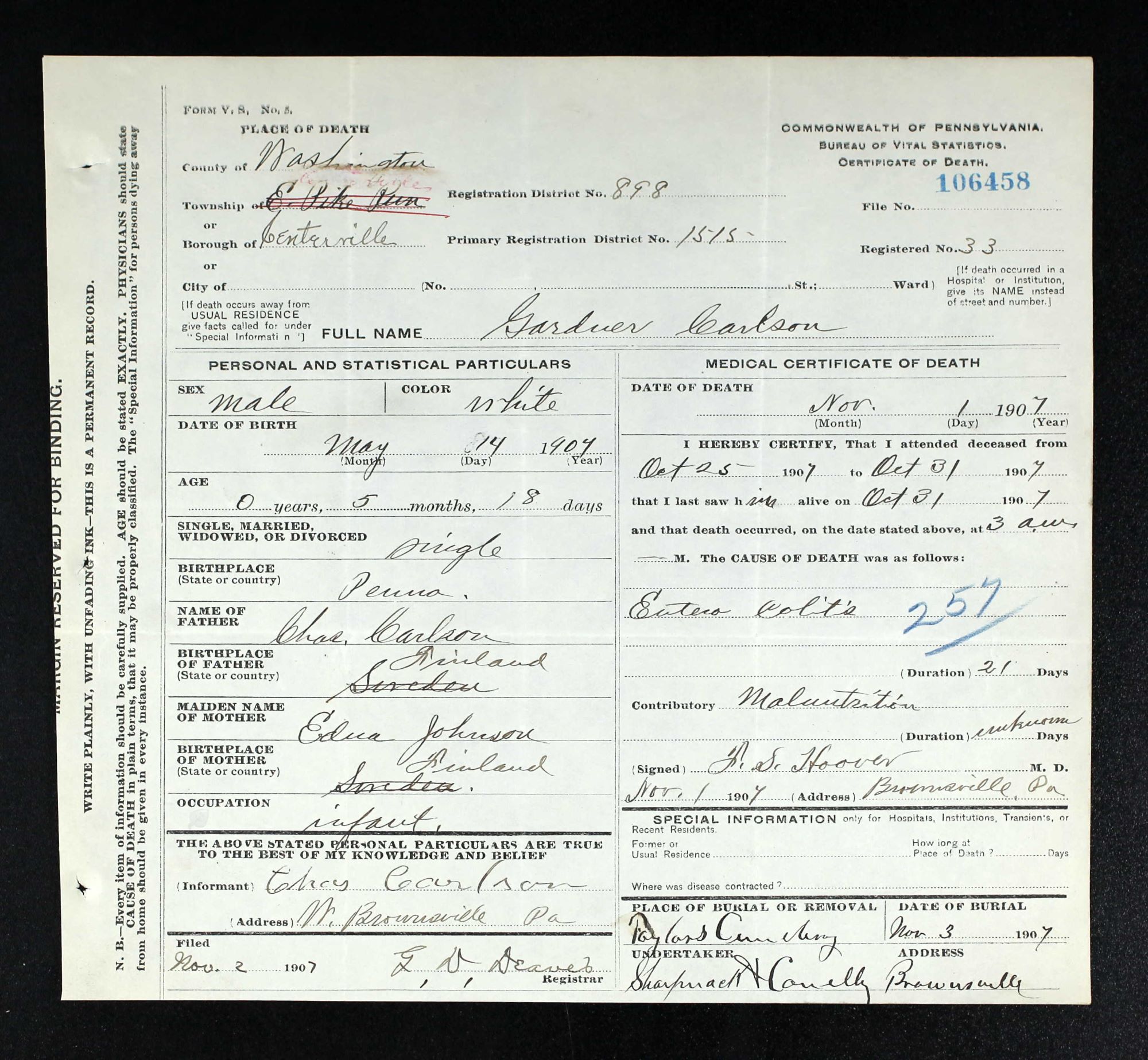 death cert